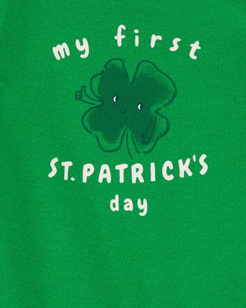 Baby St Patrick's Day Ribbed Long-Sleeve Bodysuit - Green, 