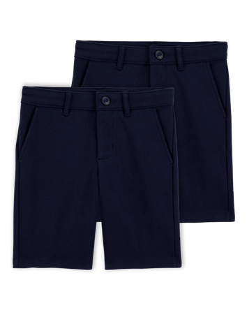 Kid 2-Pack Ponte Knit Uniform Pants - Navy, 
