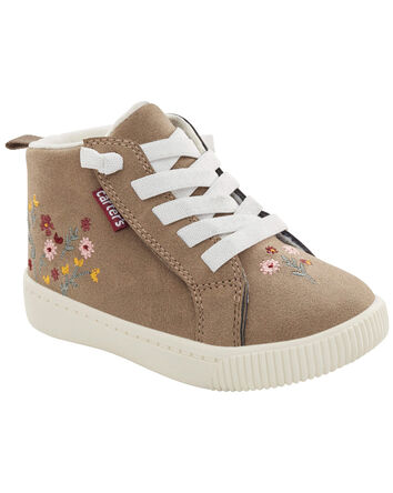 Toddler Floral High-Top Sneakers, 