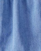 Girls Organic Cotton Denim Dress, image 4 of 5 slides