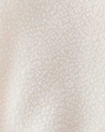 Toddler Girl Sherpa Zip-Up Jacket - Ivory, 