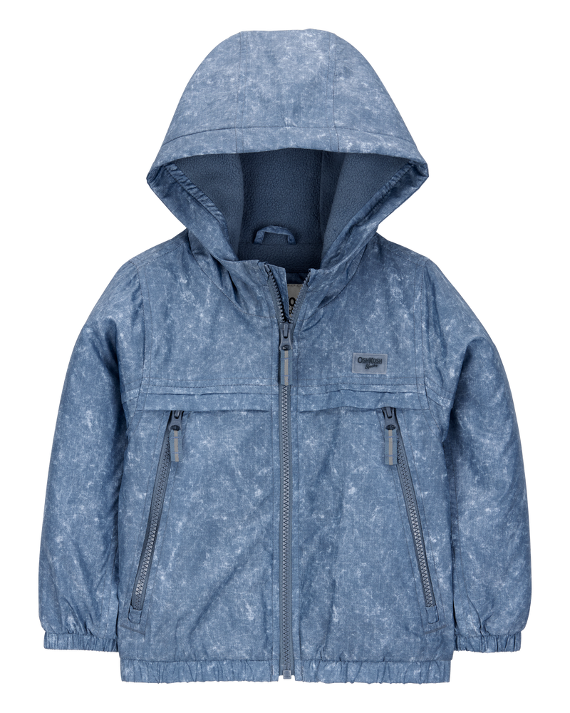 Baby Boy Fleece-Lined Midweight Jacket - Blue, image 1 of 3 slides