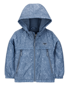 Baby Boy Fleece-Lined Midweight Jacket - Blue, image 1 of 3 slides