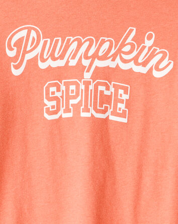 Girls Pumpkin Spice Long-Sleeve Graphic Tee - Orange, 