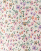 Toddler Floral Print Organic Cotton 2-Piece Pajamas, image 3 of 4 slides