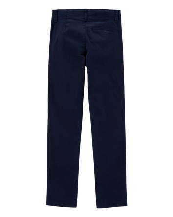Boys Stretch Chino Pants - Navy, 