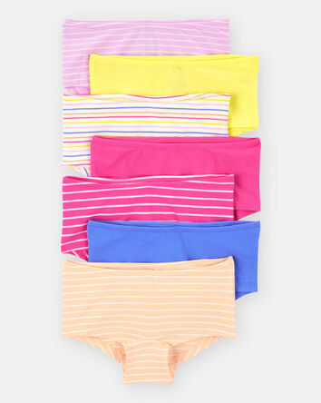Girls 7-Pack Boyshort Underwear, 
