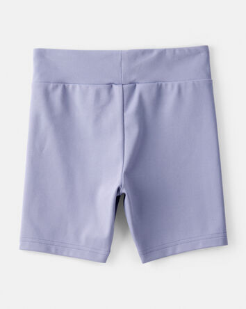 Girls Knit Bike Shorts - Blue, 