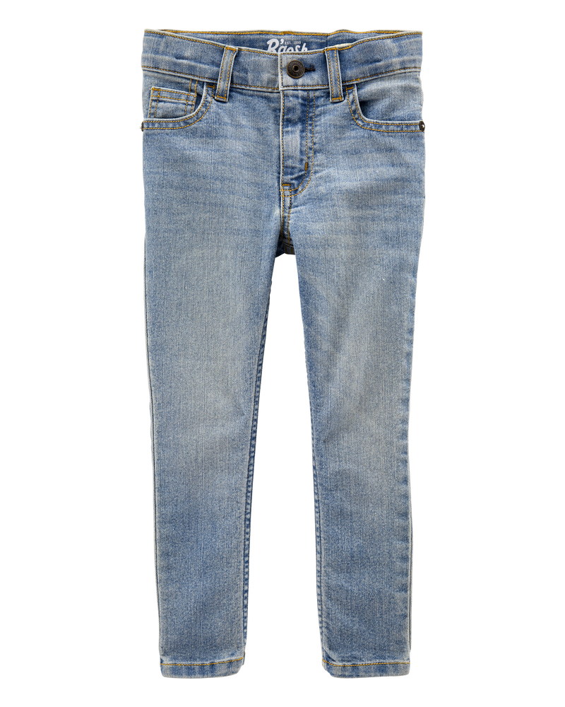 Baby Sun Faded Light Wash Skinny-Leg Jeans, image 1 of 4 slides