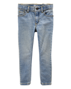 Baby Sun Faded Light Wash Skinny-Leg Jeans, image 1 of 4 slides