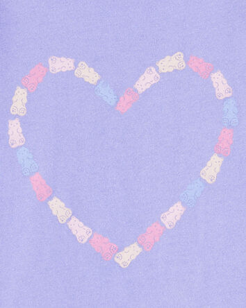 Toddler Girl Gummy Bear Heart Graphic Tee, 