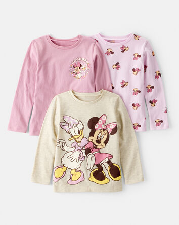 Toddler Girl 3-Pack Disney&copy; Minnie Mouse Long-Sleeve Graphic Tees, 