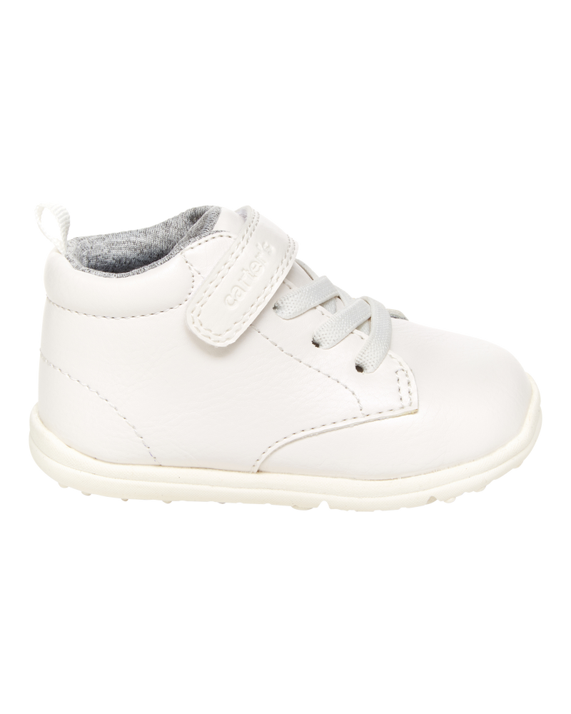 Boys Every Step&reg; First Walker High-Top Sneakers - White, image 2 of 5 slides