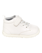 Boys Every Step&reg; First Walker High-Top Sneakers - White, image 2 of 5 slides