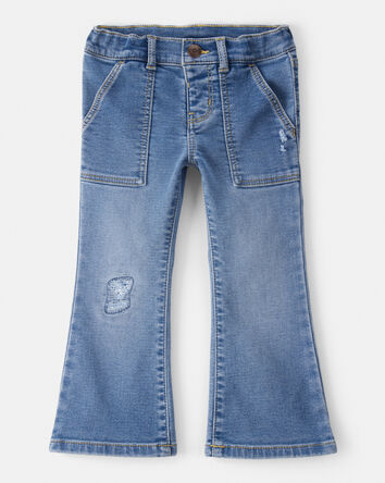 Toddler Girl Denim Bootcut Jeans - Blue, 
