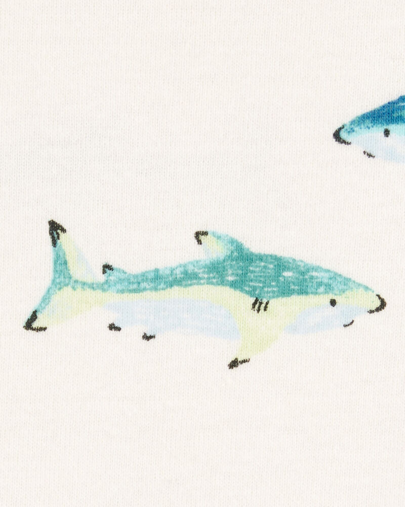 Baby Boy 3-Piece Shark Outfit Set - Green, image 3 of 5 slides