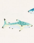 Baby Boy 3-Piece Shark Outfit Set - Green, image 3 of 5 slides