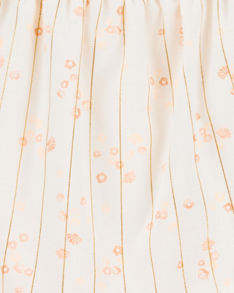 Toddler Girl Floral Tiered Dress - Ivory, image 3 of 4 slides