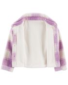Baby Plaid Fleece-Lined Shacket, image 2 of 4 slides
