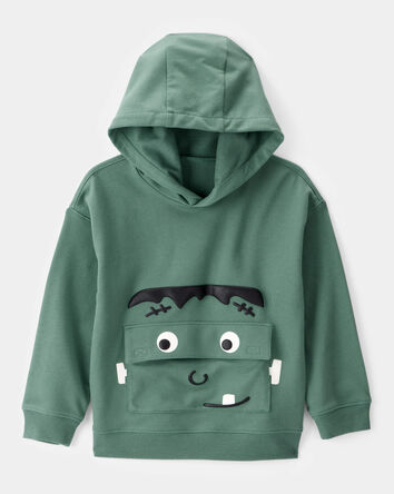 Toddler Boy Halloween Frankenstein Pullover Hoodie - Green, 