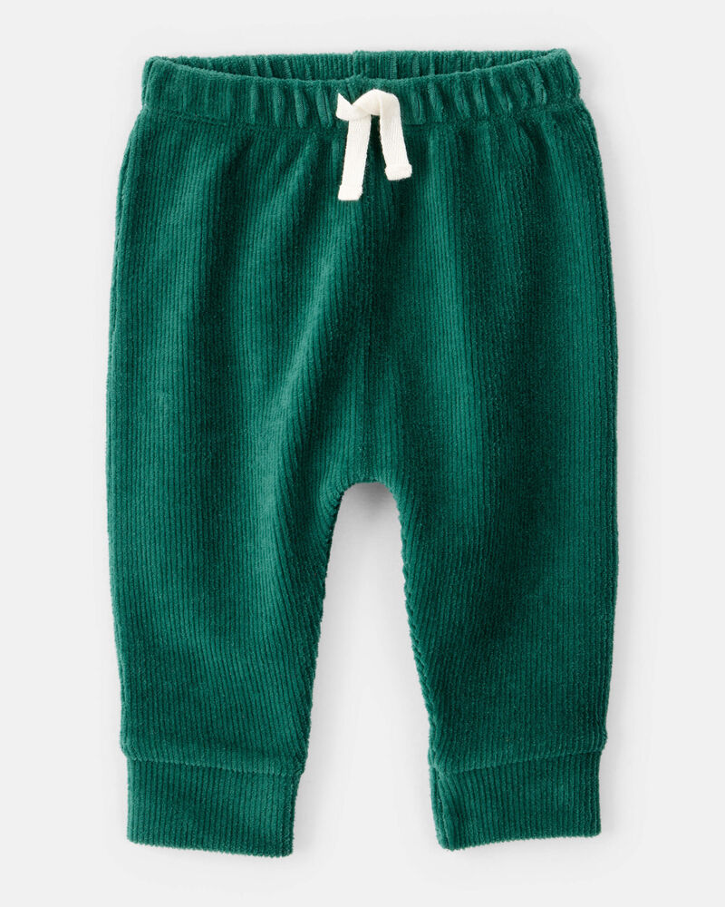Baby 2-Piece Santa Is My Bestie Long-Sleeve Tee & Pant Set - Green, image 2 of 5 slides