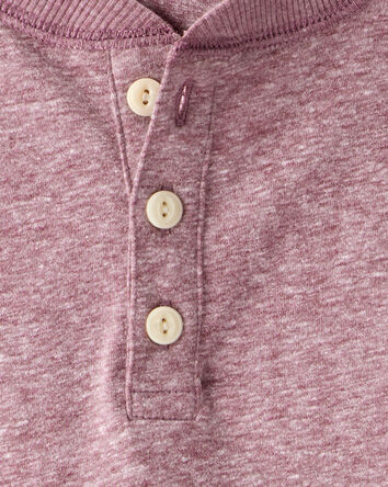 Boys Long-Sleeve Henley - Red, 