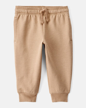 Baby Boy French Terry Jogger - Tan, 