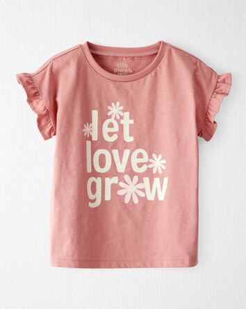 Toddler Organic Cotton Flutter Sleeve Tee, 