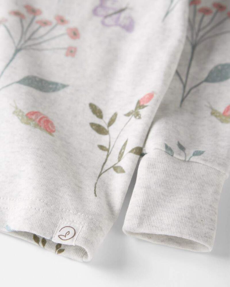 Baby Girl Organic Cotton Pajamas Set, image 2 of 4 slides