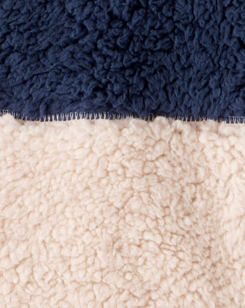 Boys Sherpa Sleeveless Vest - Blue, 