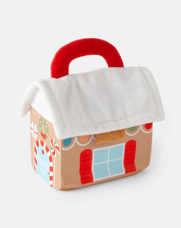 Christmas Gingerbread House Plush Toy Set, 