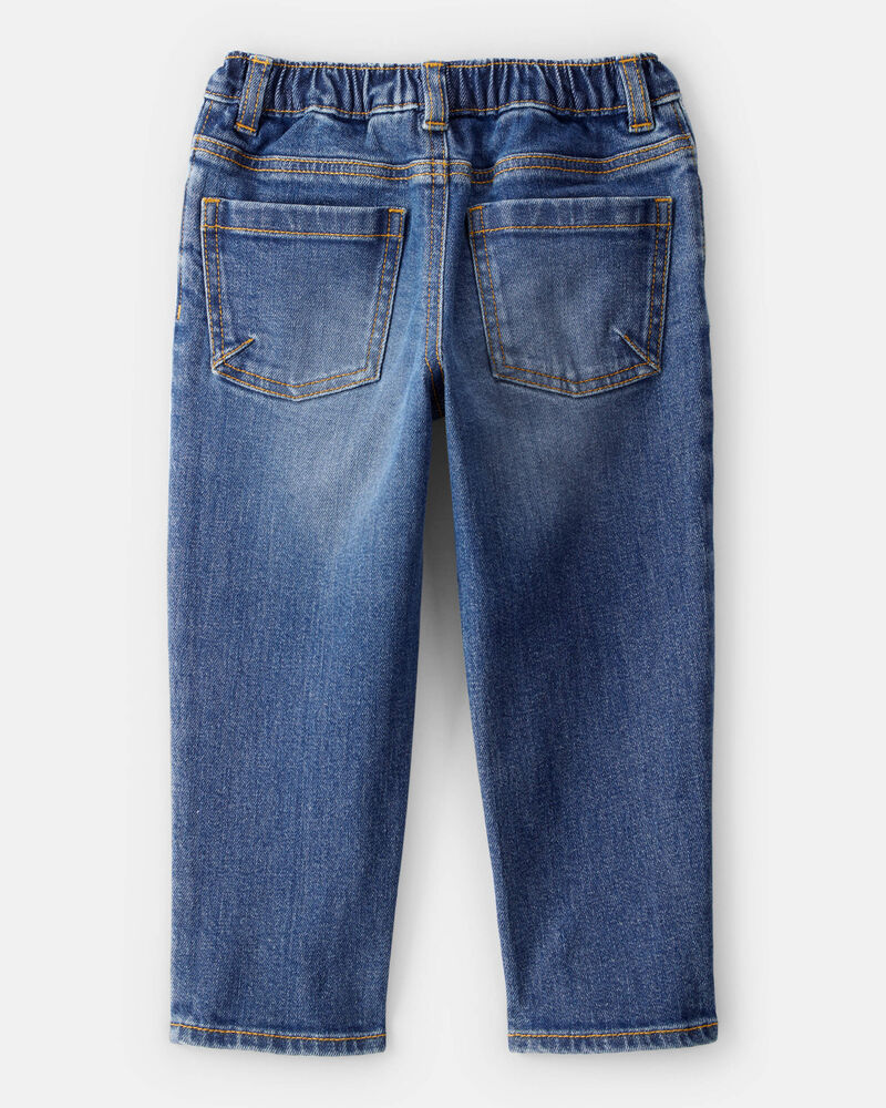 Toddler Boy  Tapered Distressed Denim Jeans - Medium Wash, image 2 of 4 slides