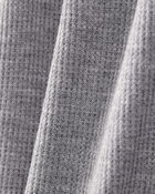 Baby Boy PurelySoft Long-Sleeve 2-Way Zip 1-Piece Pajamas - Grey, image 3 of 6 slides