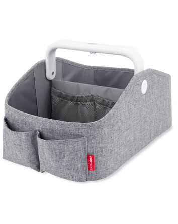 Nursery Style Light-Up Diaper Caddy - Heather Grey, 