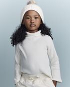 Toddler Girl Turtleneck Long-Sleeve Top - Cream, image 4 of 6 slides