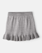 Toddler Girl 100% Cotton Skirt - Grey, image 1 of 5 slides
