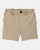 Toddler 2-Pack Active Pull-On Uniform Shorts - Khaki, image 7 of 8 slides