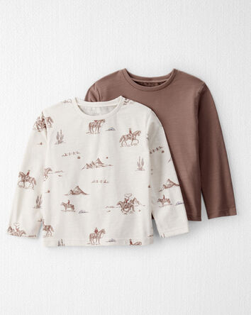 Toddler Boy 2-Pack Organic Cotton Tees, 