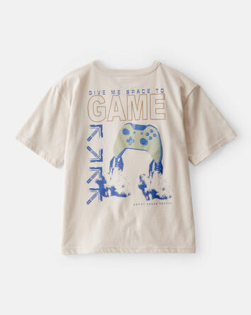 Kid Galactic Gamer Short-Sleeve Graphic Tee - Cream, 