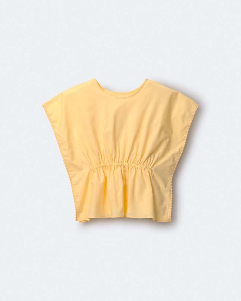 Toddler Girl Pom-Pom Swim Coverup - Yellow, image 2 of 5 slides
