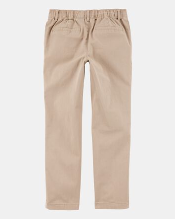 Girls Stretch Chino Uniform Pants - Khaki, 