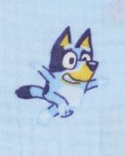 Baby 2-Piece Flutter-Sleeve Gauze Bluey Top & Short Set - Blue, image 2 of 2 slides