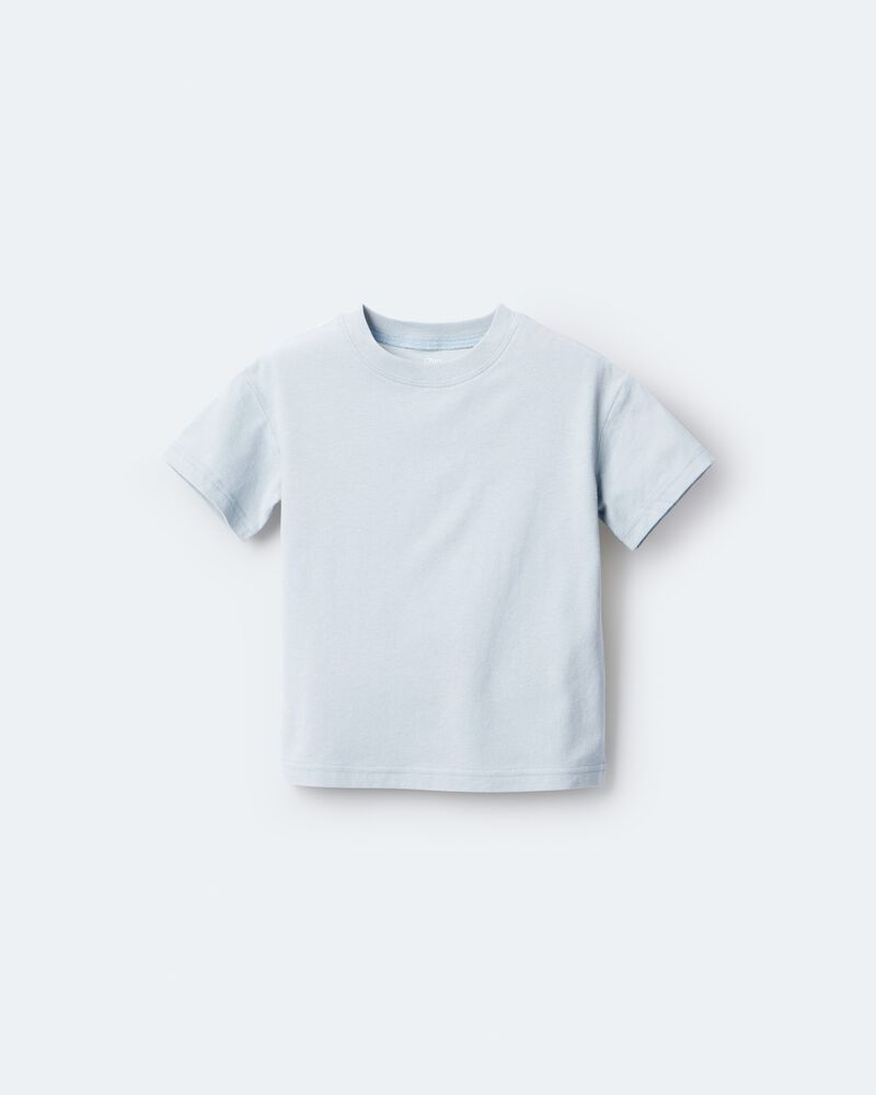Toddler Short-Sleeve Relaxed Tee - Light Blue, image 2 of 6 slides