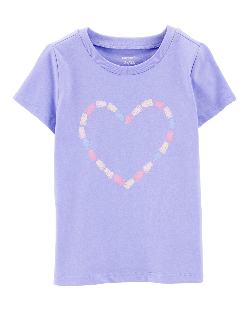 Toddler Girl Gummy Bear Heart Graphic Tee, image 1 of 3 slides