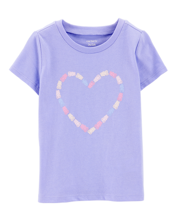 Toddler Girl Gummy Bear Heart Graphic Tee, 