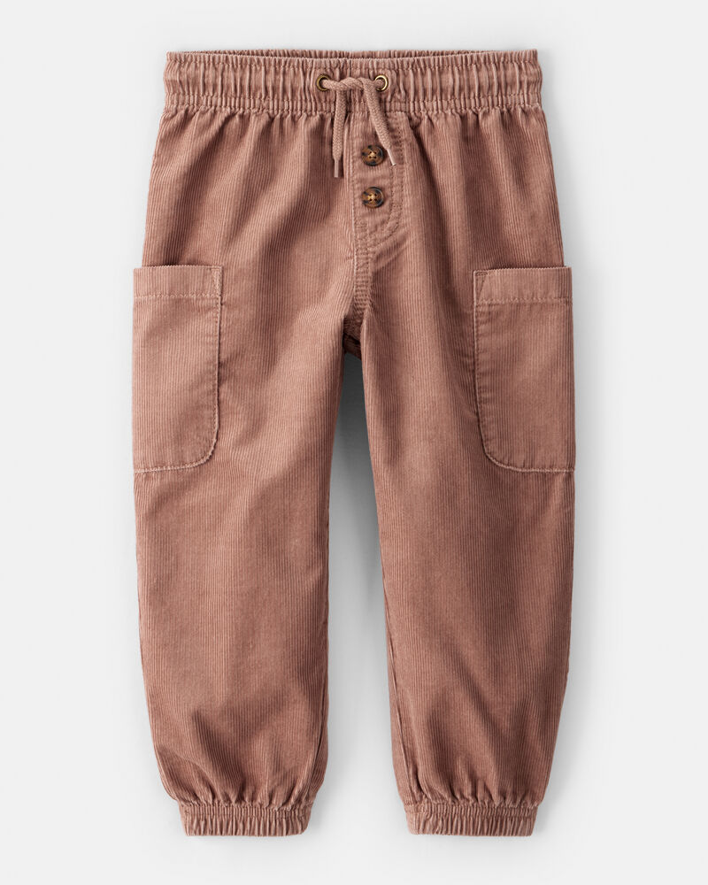 Baby Boy Corduroy Joggers - Brown, image 1 of 5 slides