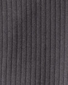 Toddler Girl 2-Piece Black Peplum Top & Cotton Flare Leggings Set - Black/Grey, image 6 of 8 slides