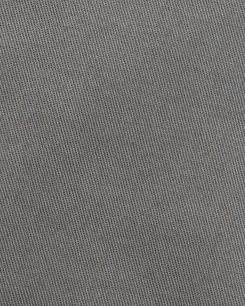 Baby Flat-Front Shorts - Grey, image 3 of 4 slides