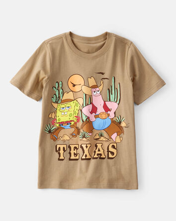 Boys Spongebob Squarepants&trade; Texas Short-Sleeve Graphic Tee - Brown, 