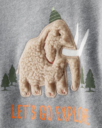 Toddler Boy DayDream Fleece Mammoth Pullover Sweatshirt - Grey, 